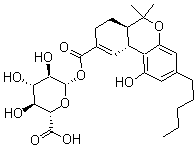 CAS#: 76448-35-6， delta(9)-Tetrahydrocannabinol-11-Oic Acid Glucuronide