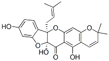 CAS#: 76464-71-6， (6aS,11bR)-6a,11b-Dihydro-5,6a,9-Trihydroxy-2,2-Dimethyl-11B-(3-Methyl-2-Butenyl)-2H,6H-Benzofuro(3,2-b)Pyrano(3,2-g)(1)Benzopyran-6-One