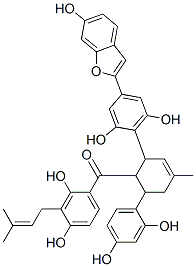 CAS#: 76472-89-4， [(1R,2S,5S)-5-[2,6-Dihydroxy-4-(6-Hydroxy-1-Benzofuran-2-Yl)Phenyl]-2-(2,4-Dihydroxyphenyl)-3-Methyl-1-Cyclohex-3-Enyl]-[2,4-Dihydroxy-3-(3-Methylbut-2-Enyl)Phenyl]Methanone