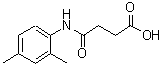 结构式 CAS# 76475-63-3, 4-[(2,4-二甲基苯基)氨基]-4-氧代丁酸