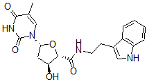 CAS#: 76500-11-3， (2S,3S,5R)-3-Hydroxy-N-[2-(1H-Indol-3-Yl)Ethyl]-5-(5-Methyl-2,4-Dioxopyrimidin-1-Yl)Oxolane-2-Carboxamide