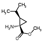 CAS#: 765244-35-7， Methyl (1S,2R)-1-amino-2-isopropylcyclopropanecarboxylate