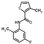 CAS#: 765283-57-6， N-(5-Fluoro-2-methylphenyl)-3-methyl-2-thiophenecarboxamide