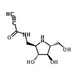 CAS#: 765308-97-2， N-{[(2R,3R,4R,5R)-3,4-Dihydroxy-5-(hydroxymethyl)-2-pyrrolidinyl]methyl}-2-propynamide