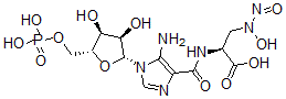 CAS#: 76573-09-6， (2S)-2-[[5-Amino-1-[(2R,3R,4S,5R)-3,4-Dihydroxy-5-(Phosphonooxymethyl)Oxolan-2-Yl]Imidazole-4-Carbonyl]Amino]-3-(Hydroxy-Nitrosoamino)Propanoic Acid