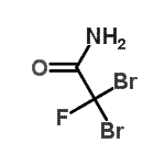 结构式 CAS# 7663-25-4, 2,2-二溴-2-氟乙酰胺