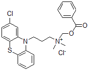 CAS#: 76637-14-4， Benzoyloxymethyl-[3-(2-Chlorophenothiazin-10-Yl)Propyl]-Dimethylazanium Chloride