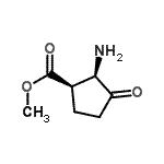 CAS 登录号：766482-01-3， 甲基(1R,2R)-2-氨基-3-氧代环戊烷羧酸酯