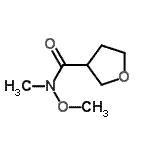 structure of CAS# 766539-67-7, N-Methoxy-N-methyltetrahydro-3-furancarboxamide;N-methoxy-N-methyltetrahydrofuran-3-carboxamide