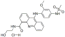 CAS#: 76708-59-3， N-(2-Hydroxyethyl)-9-[(4-Methanesulfonamido-2-Methoxyphenyl)Amino]Acridine-4-Carboxamide Hydrochloride