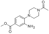 CAS#: 767316-73-4， 4-(4-Acetyl-1-Piperazinyl)-3-Amino-Benzoic Acid Methyl Ester