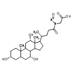 CAS#: 76757-85-2， {Nitroso[(3alpha,7alpha,12alpha)-3,7,12-trihydroxy-24-oxocholan-24-yl]amino}acetic acid