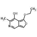 CAS 登录号：767579-74-8， 1-乙氧基-6-甲基呋喃并[3,4-c]吡啶-7-醇