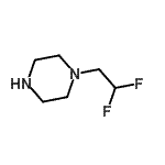 structure of CAS# 767609-14-3, 1-(2,2-Difluoroethyl)piperazine;(2,2-difluoroethyl)piperazine;1-(2,2-difluoroethyl)piperazine;MFCD08696507