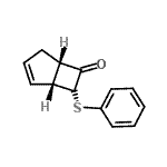 CAS 登录号：76822-08-7， (1R,5S,7S)-7-(苯基硫基)双环[3.2.0]庚-2-烯-6-酮
