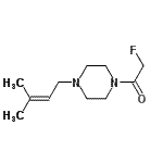 CAS#: 76825-94-0， 2-Fluoro-1-[4-(3-methyl-2-buten-1-yl)-1-piperazinyl]ethanone