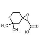 CAS#: 768300-14-7， 5,5-Dimethyl-1-oxa-6-thiaspiro[2.5]octane-2-carboxylic acid