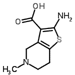 CAS#: 768317-39-1， 2-Amino-5-methyl-4,5,6,7-tetrahydrothieno[3,2-c]pyridine-3-carboxylic acid