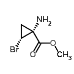 CAS#: 768336-55-6， Methyl (1R,2R)-1-amino-2-bromocyclopropanecarboxylate