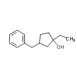 CAS#: 768387-16-2， 3-Benzyl-1-ethylcyclopentanol