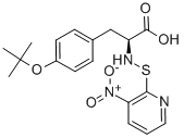 structure of CAS# 76863-84-8, N-(3-Nitro-2-Pyridinesulfenyl)-O-tert-Butyl-L-Tyrosine