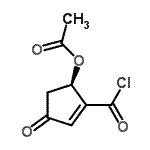 CAS#: 76865-78-6， (1R)-2-(Chlorocarbonyl)-4-oxo-2-cyclopenten-1-yl acetate