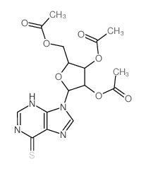 CAS#: 7687-42-5， [3,4-Diacetyloxy-5-(6-Sulfanylidene-3H-Purin-9-Yl)Oxolan-2-Yl]Methyl Acetate