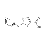 CAS#: 769087-20-9， 2-[(2E)-2-(2-Propen-1-ylidene)hydrazino]-1,3-thiazole-5-carboxylic acid