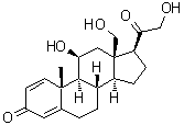 CAS#: 76959-24-5， (11beta)-11,18,21-Trihydroxypregna-1,4-diene-3,20-dione