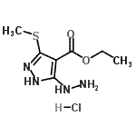 CAS#: 769966-78-1， Ethyl 5-hydrazino-3-(methylsulfanyl)-1H-pyrazole-4-carboxylate hydrochloride (1:1)