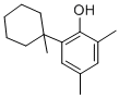 结构式 CAS# 77-61-2, 2,4-二甲基-6-(1-甲基环己基)苯酚