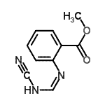 CAS#: 77021-79-5， Methyl 2-{(Z)-[(cyanoamino)methylene]amino}benzoate