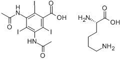 CAS#: 77035-55-3， L-Lysine mono(3,5-bis(acetylamino)-2,4,6-triiodobenzoate)