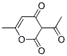structure of CAS# 771-03-9, Dehydroacetic Acid;3-Acetyl-2-Hydroxy-6-Methyl-Pyran-4-One;3-Acetyl-2-Hydroxy-6-Methyl-4-Pyranone;3-Ethanoyl-2-Hydroxy-6-Methyl-Pyran-4-One