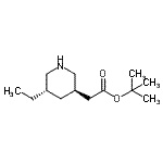 CAS#: 771473-42-8， 2-Methyl-2-propanyl [(3R,5S)-5-ethyl-3-piperidinyl]acetate