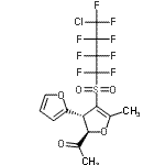 CAS 登录号：771491-82-8， 1-{(2'R,3'R)-4'-[(4-氯-1,1,2,2,3,3,4,4-八氟丁基)磺酰基]-5'-甲基-2',3'-二氢-2,3'-联呋喃-2'-基}乙酮