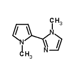 CAS 登录号：771541-11-8， 1-甲基-2-(1-甲基-1H-吡咯-2-基)-1H-咪唑