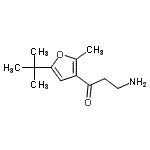 CAS#: 771571-74-5， 3-Amino-1-[2-methyl-5-(2-methyl-2-propanyl)-3-furyl]-1-propanone