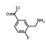 CAS#: 771573-07-0， 3-(Aminomethyl)-4-fluorobenzoyl chloride