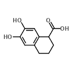 CAS#: 77158-61-3， 6,7-Dihydroxy-1,2,3,4-tetrahydro-1-naphthalenecarboxylic acid