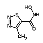 CAS#: 77196-89-5， N-Hydroxy-4-methyl-1,2,3-thiadiazole-5-carboxamide