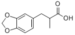 structure of CAS# 77269-66-0, 2-Methyl-3-[(3,4-Methylenedioxy)Phenyl]Propionic Acid;2-Methyl-3-[(3,4-Methylenedioxy)Phenyl]Propionic Acid, 98%
