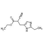 CAS#: 773078-63-0， Ethyl 2-cyano-3-(2-ethyl-1H-imidazol-4-yl)propanoate