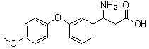 CAS#: 773122-05-7， 3-amino-3-[3-(4-methoxyphenoxy)phenyl]propanoic acid