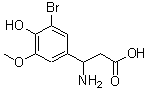 CAS#: 773122-11-5， 3-Amino-3-(3-bromo-4-hydroxy-5-methoxyphenyl)propanoic acid
