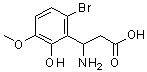 CAS#: 773125-31-8， 3-amino-3-(6-bromo-2-hydroxy-3-methoxy-phenyl)propanoic acid