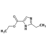structure of CAS# 773138-27-5, Ethyl 2-ethyl-1H-imidazole-4-carboxylate;1H-IMIDAZOLE-5-CARBOXYLICACID, 2-ETHYL-, ETHYL ESTER;ethyl 2-ethyl-1H-imidazole-4-carboxylate