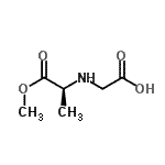 CAS#: 77328-39-3， N-[(2S)-1-Methoxy-1-oxo-2-propanyl]glycine