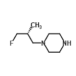 CAS#: 774173-62-5， 1-[(2R)-3-Fluoro-2-methylpropyl]piperazine
