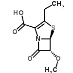 CAS#: 774490-42-5， (5S,6R)-3-Ethyl-6-methoxy-7-oxo-4-thia-1-azabicyclo[3.2.0]hept-2-ene-2-carboxylic acid